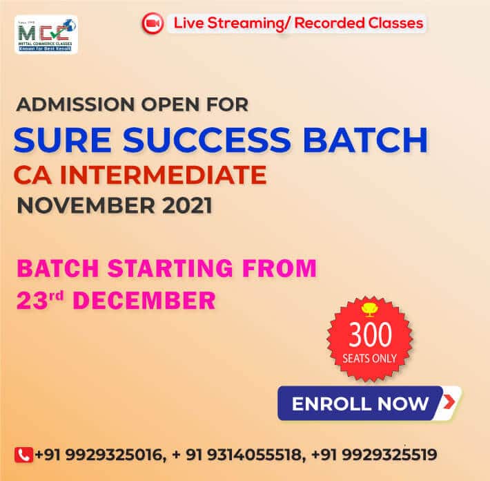 Admission open at Mittal Commerce Classes