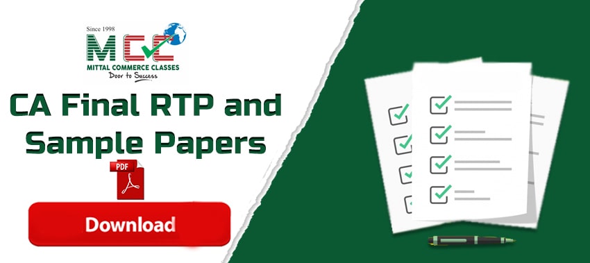 CA Final RTP and Sample Papers – Download PDF
