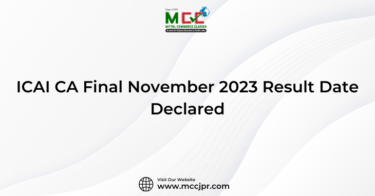ICAI CA Final November 2023 Result Date Declared