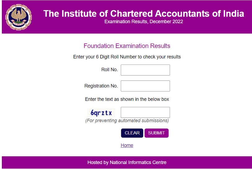 How to check CA Foundation result dec 2023